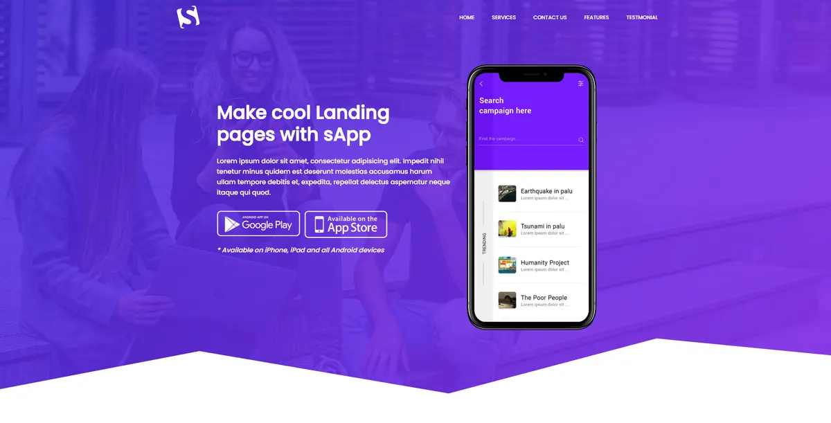 Screenshot of AApp project